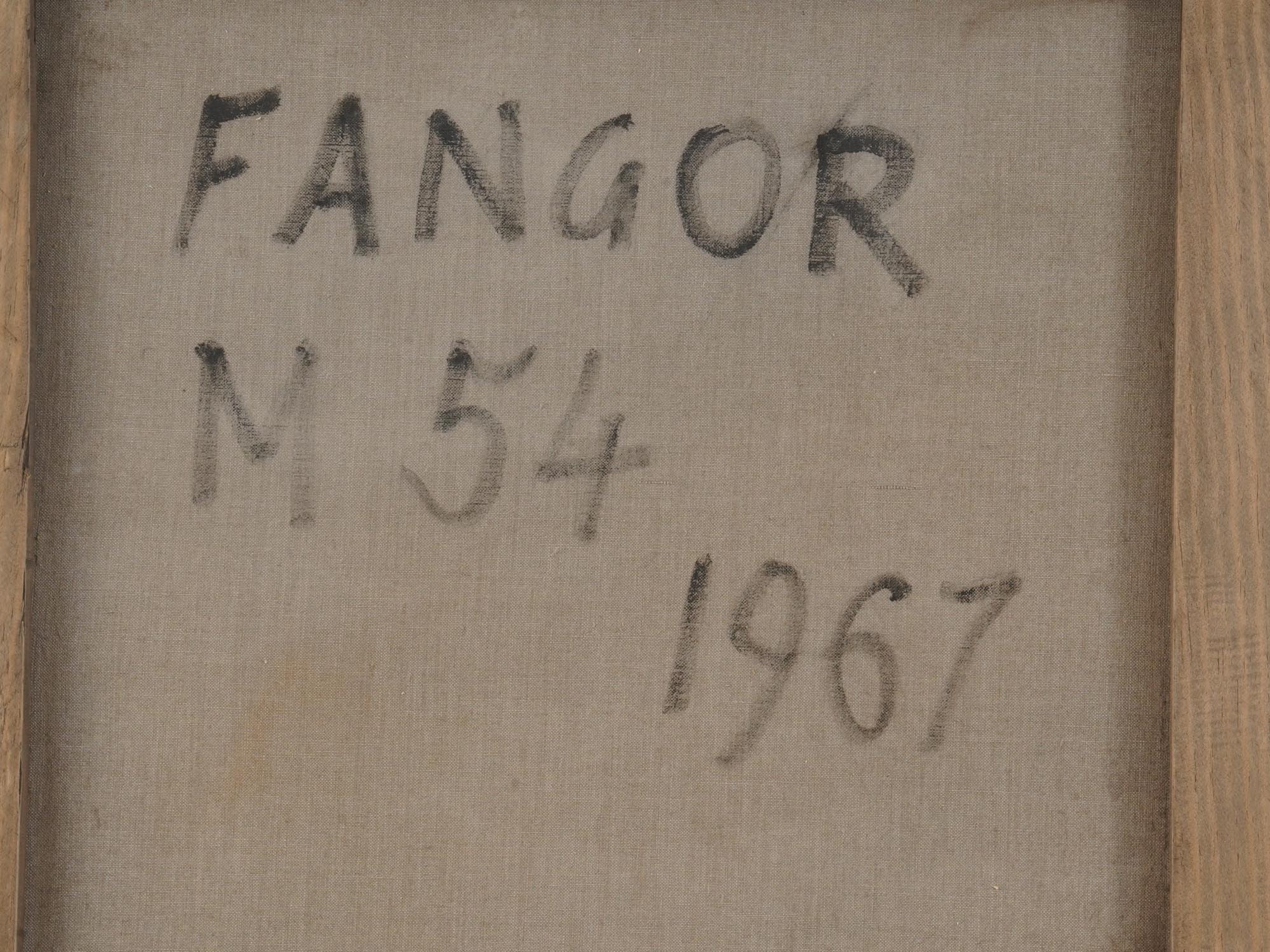 1967 POLISH OP ART PAINTING BY WOJCIECH FANGOR PIC-3